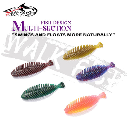 シャッドテールワーム 65/95mm 4/6本入 WALK FISH / ウォークフィッシュ