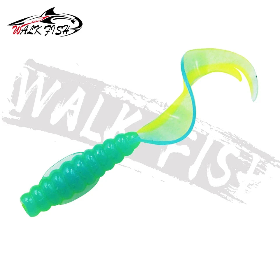 カーリーテールワーム 55/75mm 10本入 WALK FISH / ウォークフィッシュ