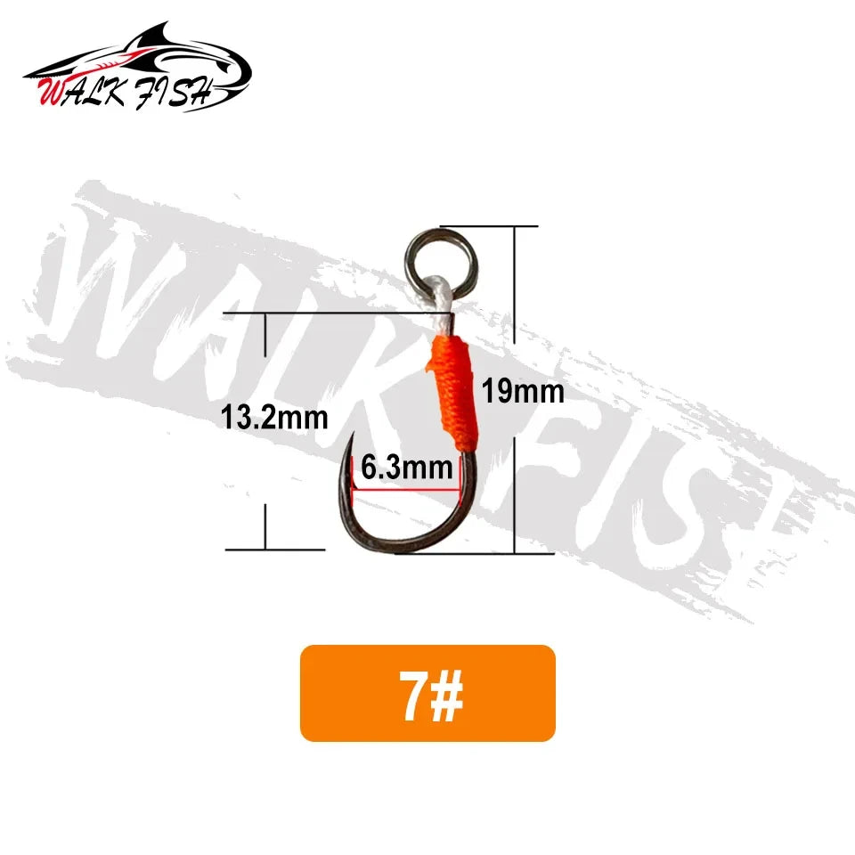アシストフック シングル 18〜23mm 6#〜10# 10本入 WALK FISH / ウォークフィッシュ