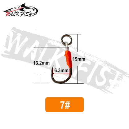 アシストフック シングル 18〜23mm 6#〜10# 10本入 WALK FISH / ウォークフィッシュ