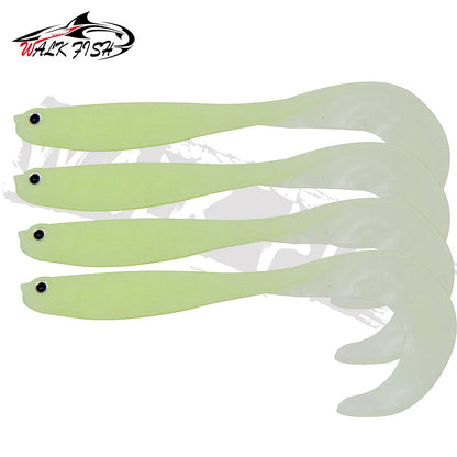 シャッドテールワーム 12.5cm 5.5g 4本入 全8色 WALK FISH / ウォークフィッシュ