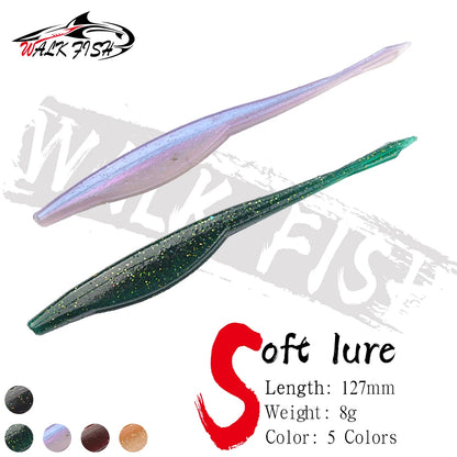 ストレートワーム 127mm 8g 6本入 WALK FISH / ウォークフィッシュ