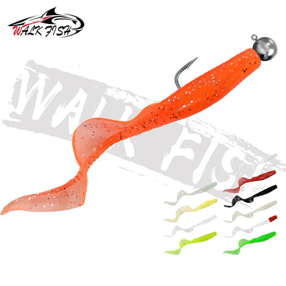 カーリーテールワーム 60/80mm 10本入 全11色 WALK FISH / ウォークフィッシュ