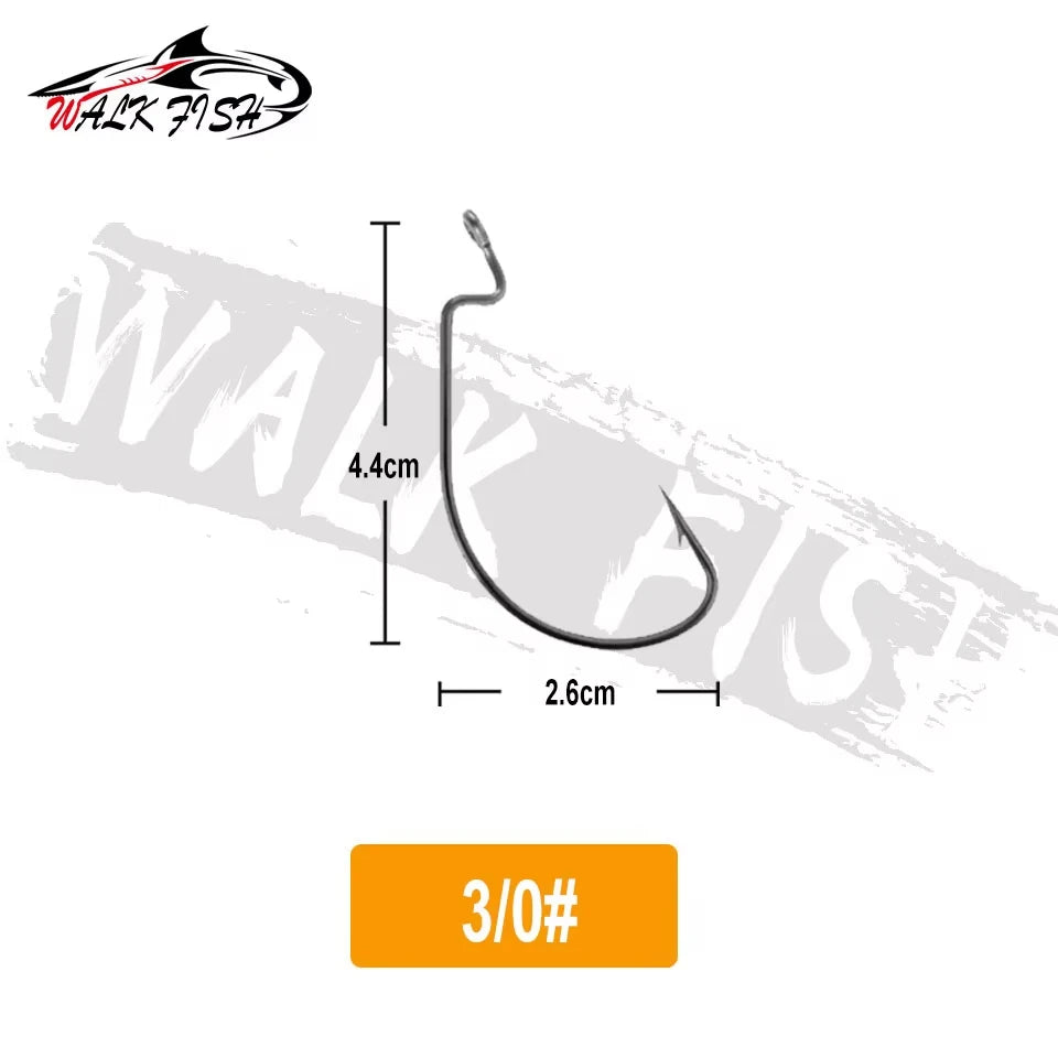 オフセットフック 2.3〜5.5cm 50本入 WALK FISH / ウォークフィッシュ