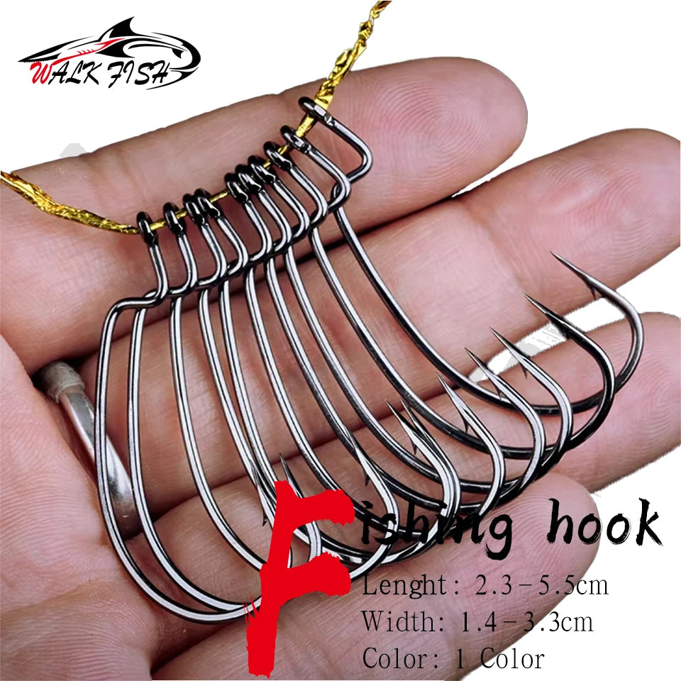 オフセットフック 2.3〜5.5cm 50本入 WALK FISH / ウォークフィッシュ