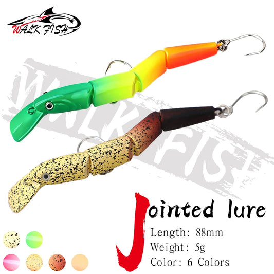 ジョイントミノー 88mm 5g シングルフック WALK FISH / ウォークフィッシュ