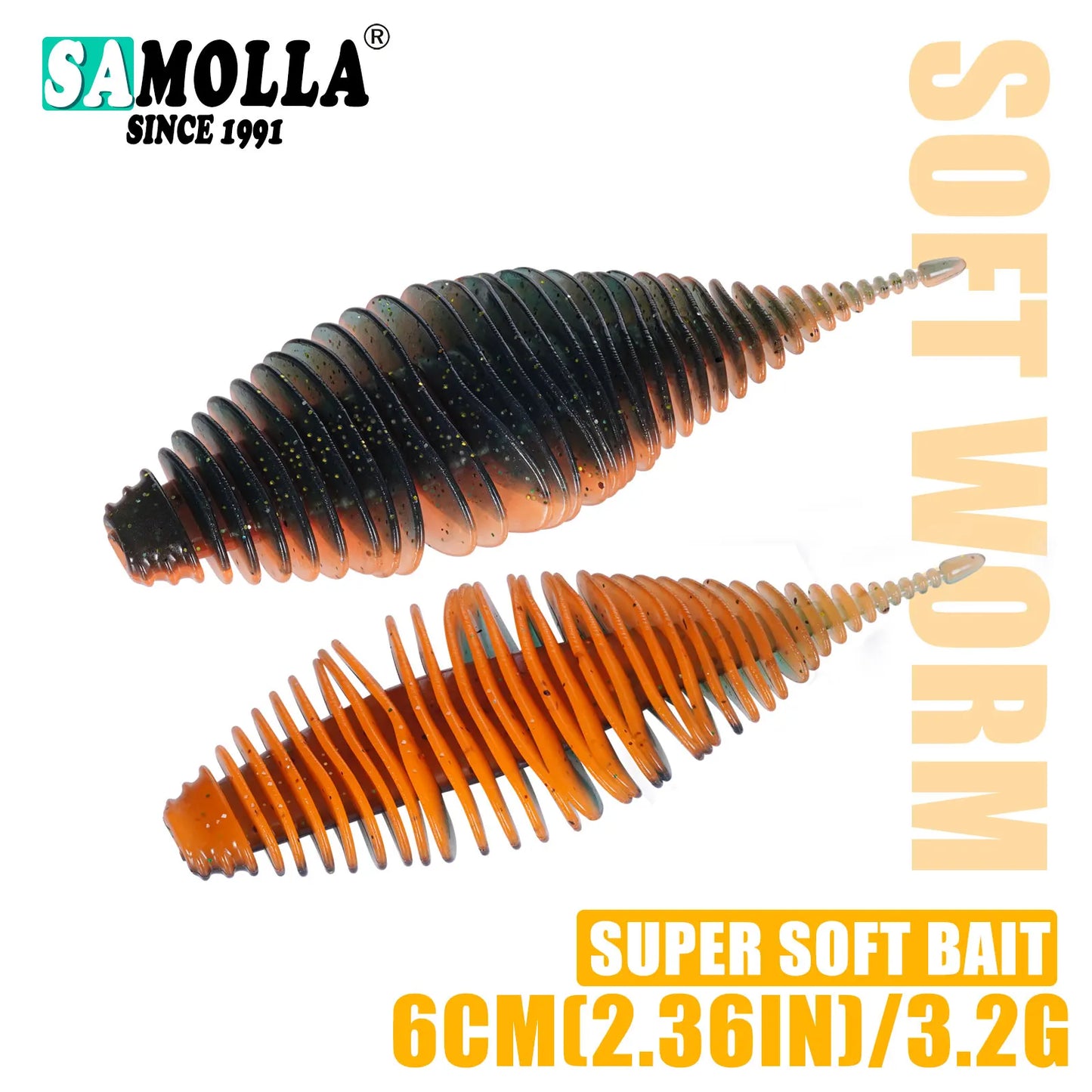 SAMOLLA ワーム(リプロダクト) 2.4インチ / 3.9インチ 全12種