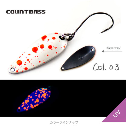 ブラス トラウトスプーン 2.4g/4g COUNTBASS / カウントバス