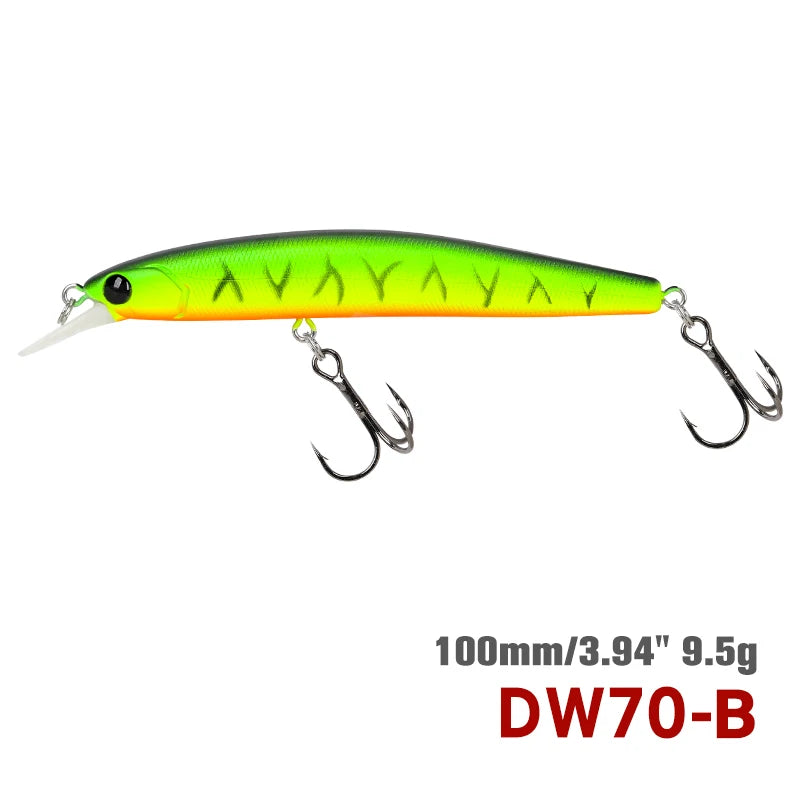 DW70 100SP サスペンドミノー 100mm/9.5g TSURINOYA / ツリノヤ