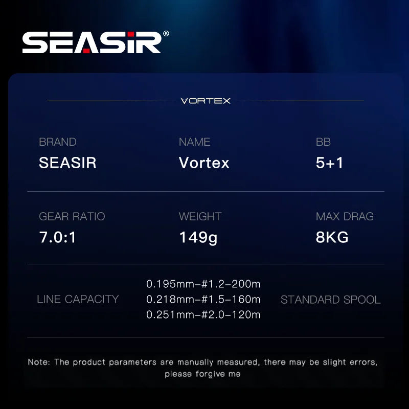SEASIR / シーサー ボルテックス ベイトキャスティングリール ギア比7.0:1