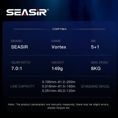 SEASIR / シーサー ボルテックス ベイトキャスティングリール ギア比7.0:1