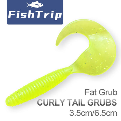 FishTrip ツイスターカーリーテールグラブ(リプロダクト) 1.38インチ / 2.56インチ 全5種