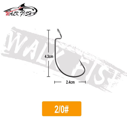 オフセットフック 2.3〜5.5cm 50本入 WALK FISH / ウォークフィッシュ