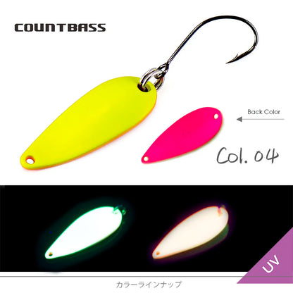 ブラス トラウトスプーン 2.4g/4g COUNTBASS / カウントバス