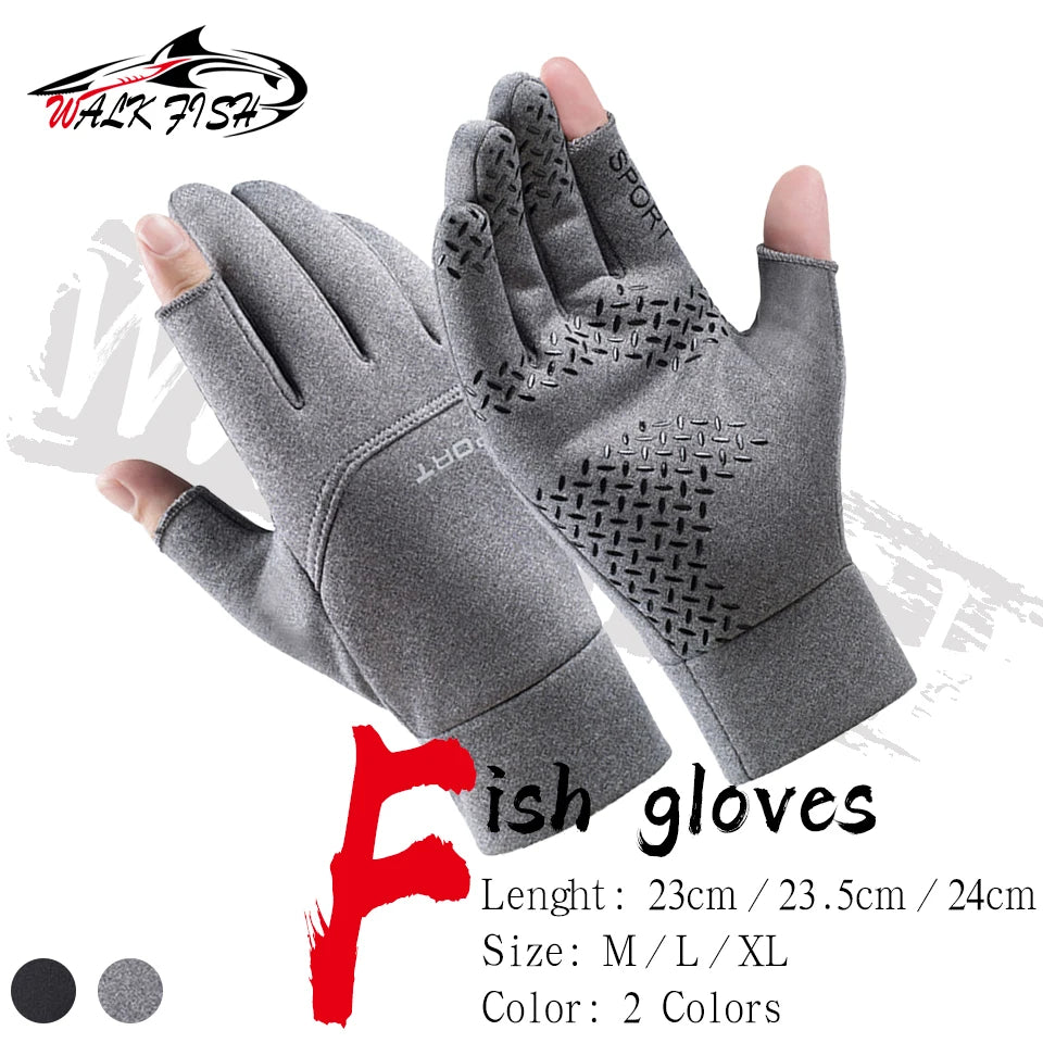 フィッシンググローブ 2本切れ フリース WALK FISH / ウォークフィッシュ