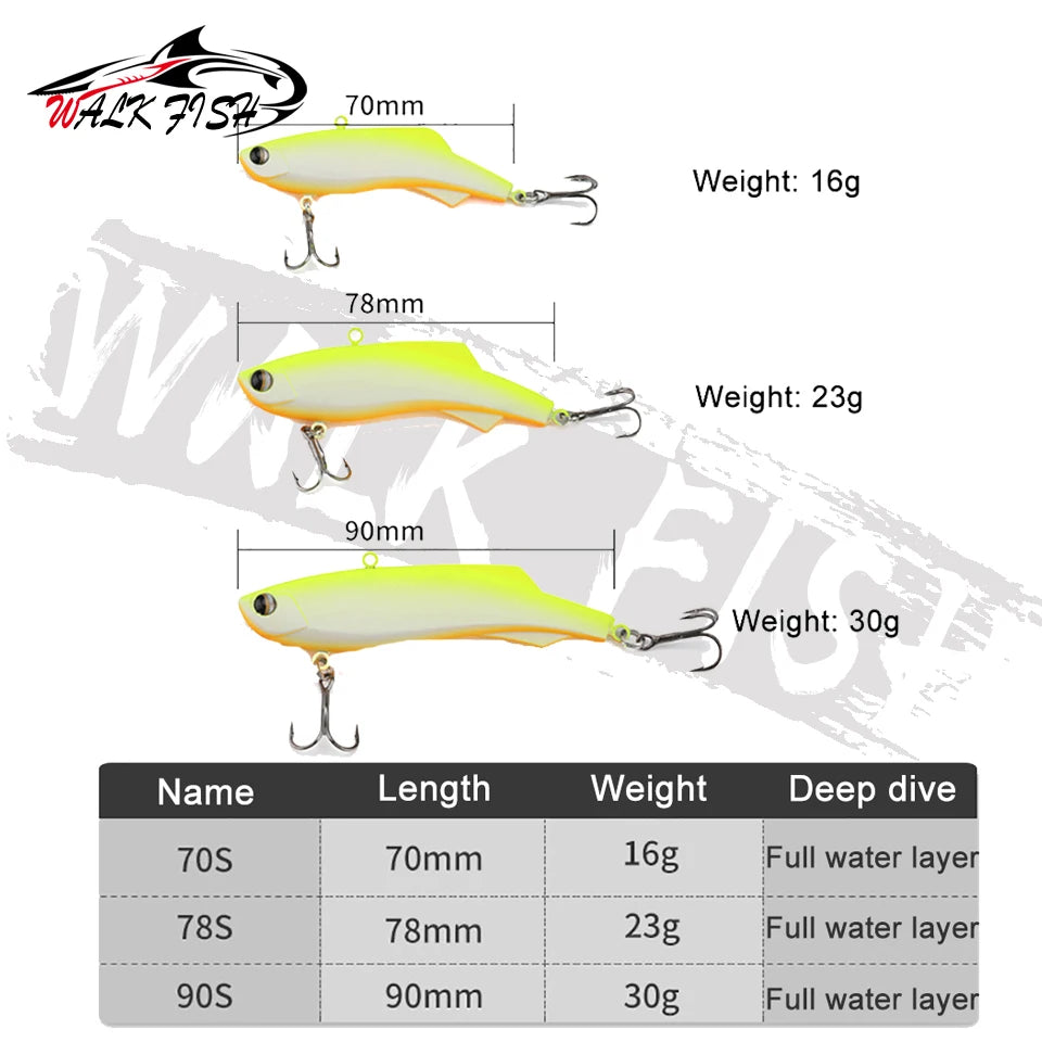 バイブレーション 70/90mm 16〜30g WALK FISH / ウォークフィッシュ