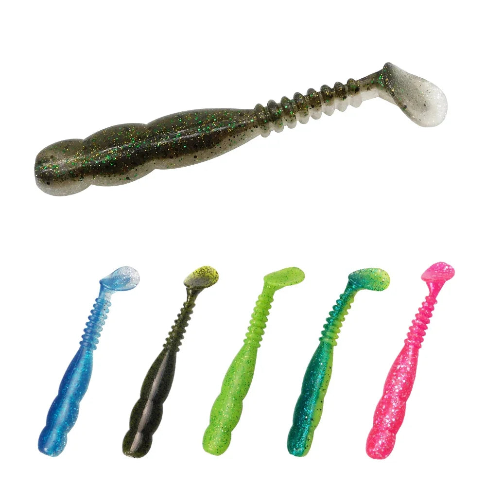 ESFISHING ロックバイブ ソフトテール(リプロダクト) 1.97インチ / 3.74インチ / 4.53インチ / 5.91インチ 全18種
