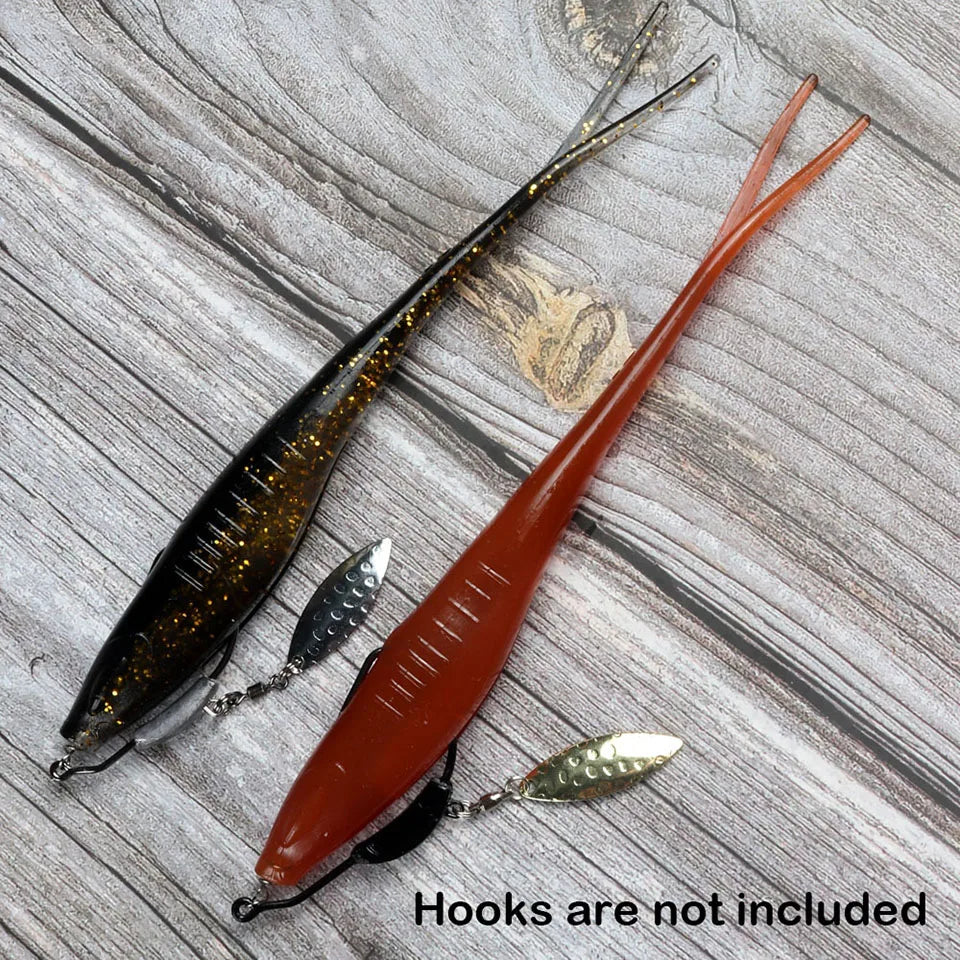 スプリットテールワーム 180mm 18g フローティング 3本入 WALK FISH / ウォークフィッシュ