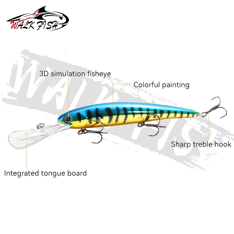 フローティングミノー 120mm 20g 深場トローリング WALK FISH / ウォークフィッシュ
