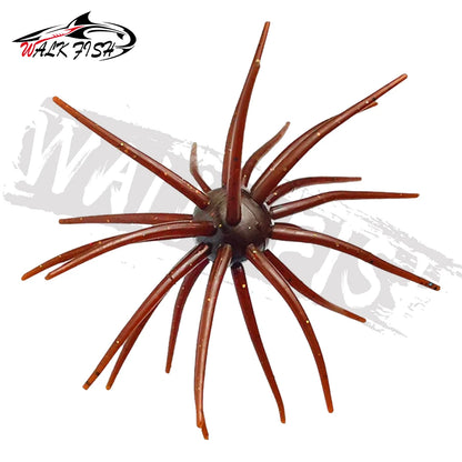 ウニ型ワーム 40〜110mm 0.5〜8.7g TPE 3個入 全9色 WALK FISH / ウォークフィッシュ