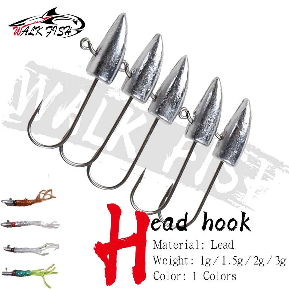 ジグヘッド 尖頭タイプ 1/1.5/2/3g 10個入 WALK FISH / ウォークフィッシュ