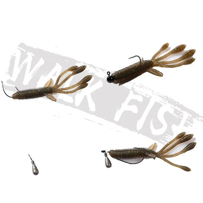 シュリンプワーム 80mm 3g 10本入 WALK FISH / ウォークフィッシュ