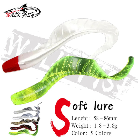 ロングテールワーム 58/75/86mm 10本入 WALK FISH / ウォークフィッシュ