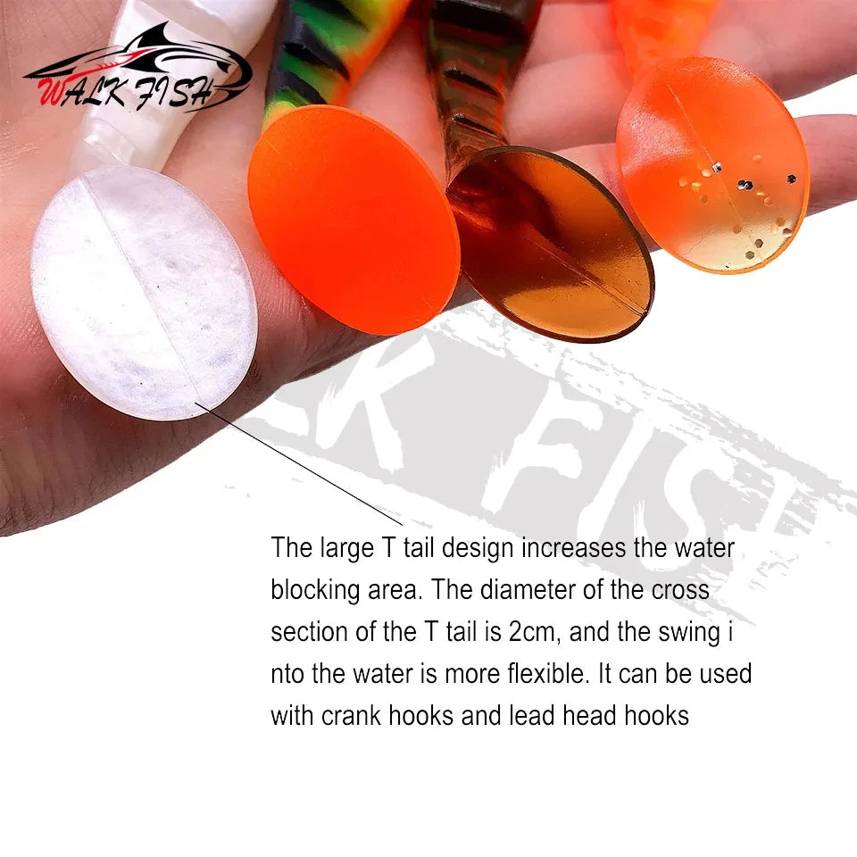 シャッドテールワーム 100mm 10.3g 3本入 WALK FISH / ウォークフィッシュ