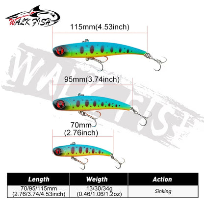 バイブレーション 70〜115mm 13〜34g WALK FISH / ウォークフィッシュ