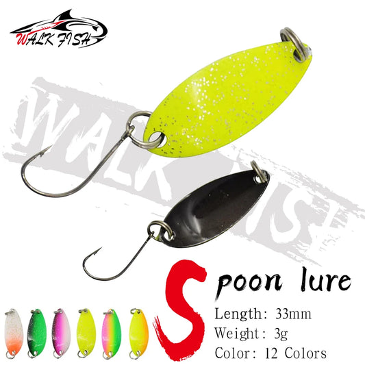 スプーン 33mm 3g 両面カラー WALK FISH / ウォークフィッシュ