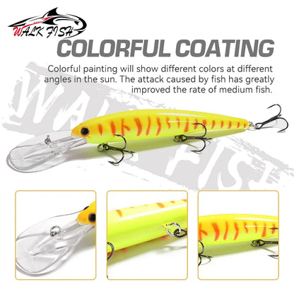 フローティングミノー 120mm 20g 深場トローリング WALK FISH / ウォークフィッシュ