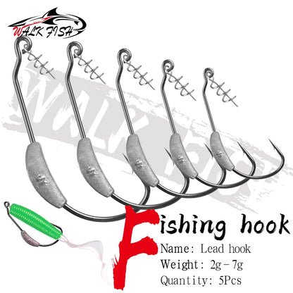 ウェイテッドフック 2〜7g 5本入 WALK FISH / ウォークフィッシュ