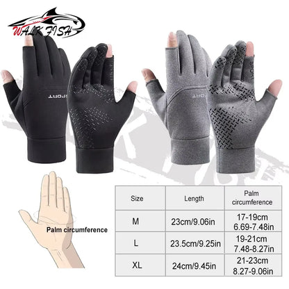 フィッシンググローブ 2本切れ フリース WALK FISH / ウォークフィッシュ