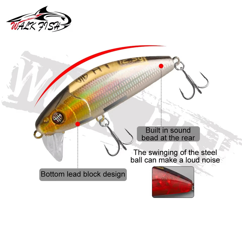 ミノー 45〜70mm 5.5〜18g スローシンキング WALK FISH / ウォークフィッシュ