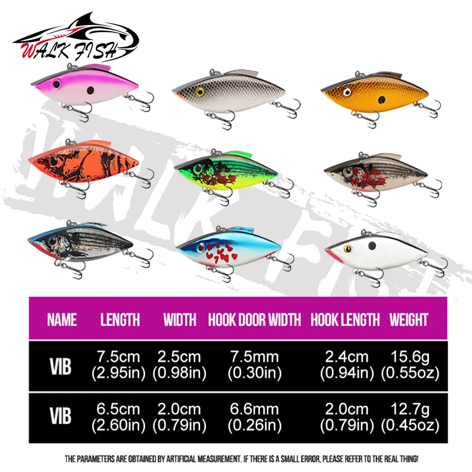 バイブレーション 65/75mm 11.4/18.6g WALK FISH / ウォークフィッシュ