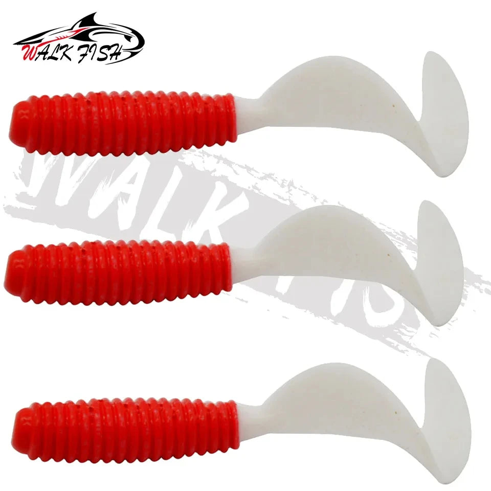 グラブワーム ツインテール 5/6/7cm 10本入 WALK FISH / ウォークフィッシュ