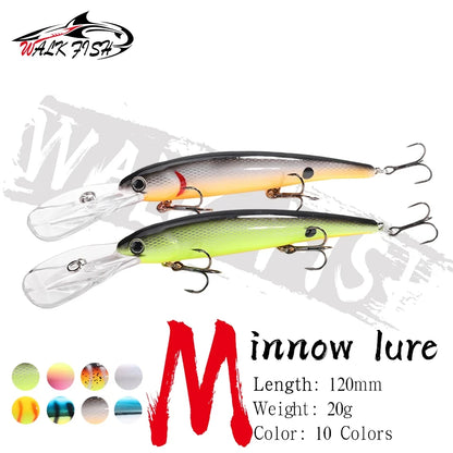 フローティングミノー 120mm 20g 深場トローリング WALK FISH / ウォークフィッシュ