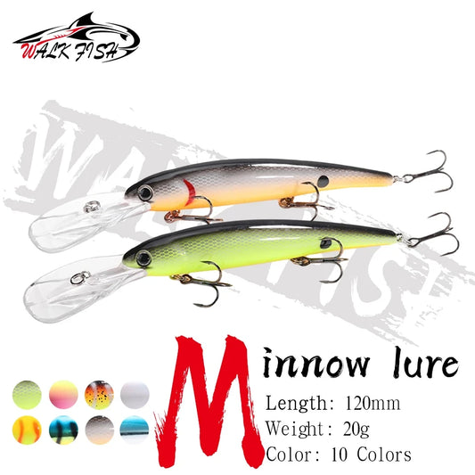 フローティングミノー 120mm 20g 深場トローリング WALK FISH / ウォークフィッシュ