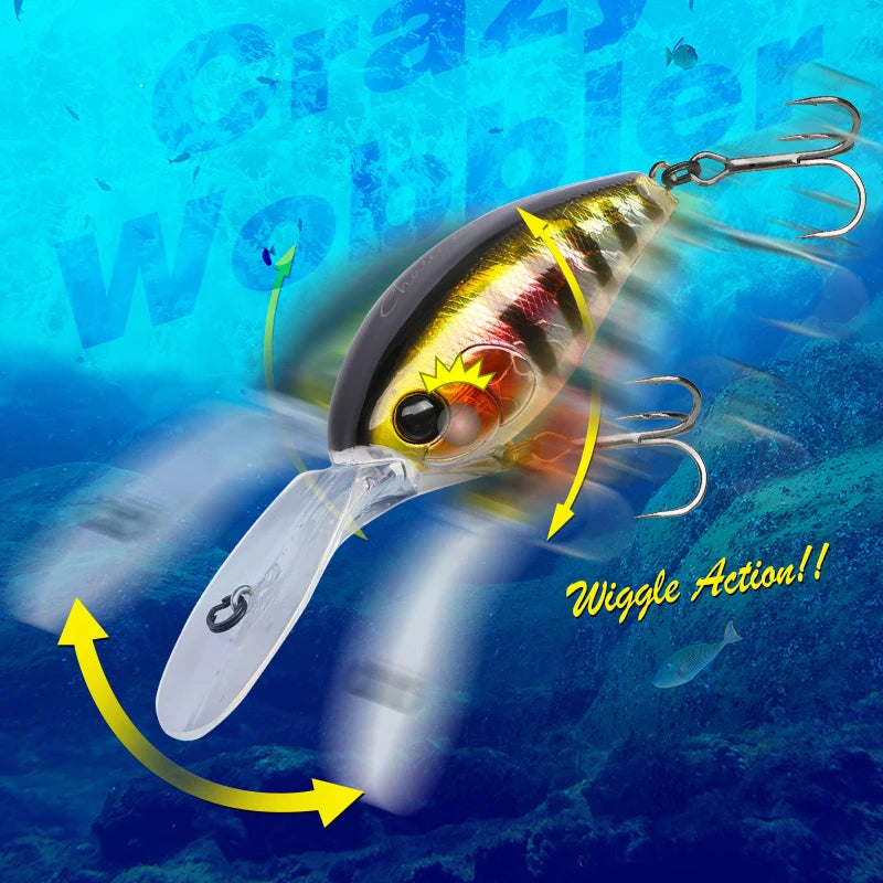 クレイジーウォブラー 60mm/16.6g TSURINOYA / ツリノヤ