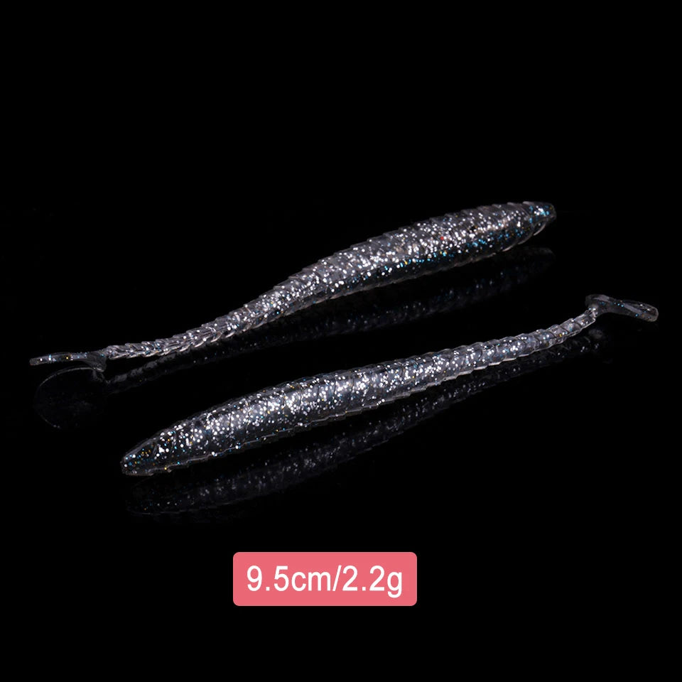 ストレートワーム 7.5/9.5/10.5cm 塩入り WALK FISH / ウォークフィッシュ