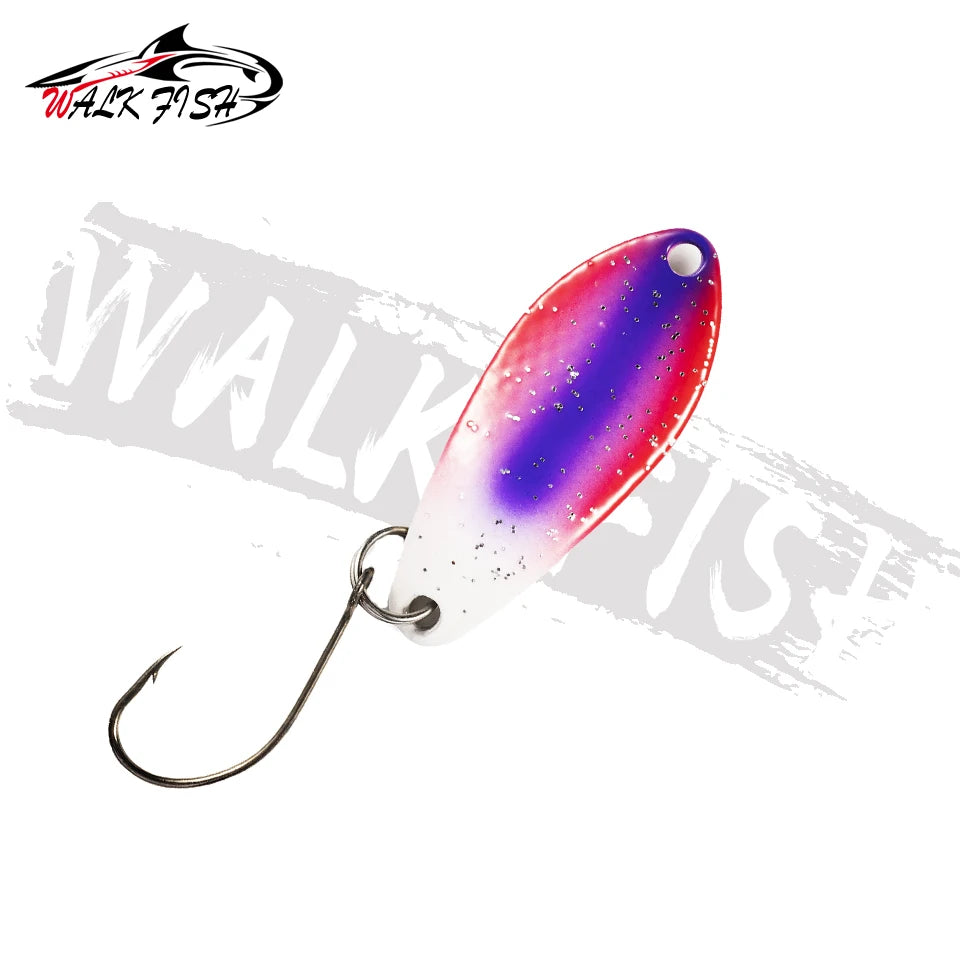 スプーン 31mm 3g シングルフック 全7色 WALK FISH / ウォークフィッシュ