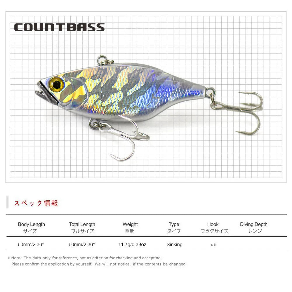 TN60 11.7g COUNTBASS / カウントバス
