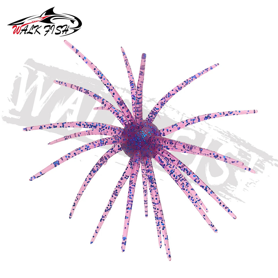 ウニ型ワーム 40〜110mm 0.5〜8.7g TPE 3個入 全9色 WALK FISH / ウォークフィッシュ