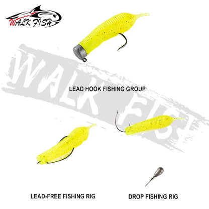 ニードルテールワーム 50mm 2.5g フローティング 6本入 WALK FISH / ウォークフィッシュ