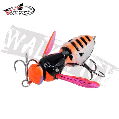 虫型トップウォーター 40mm 4.5g フローティング WALK FISH / ウォークフィッシュ