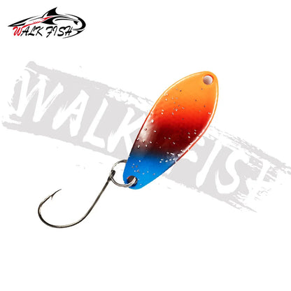 スプーン 31mm 3g シングルフック 全7色 WALK FISH / ウォークフィッシュ