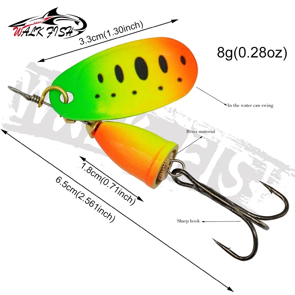 スピナー 65mm 8g コロラドブレード WALK FISH / ウォークフィッシュ