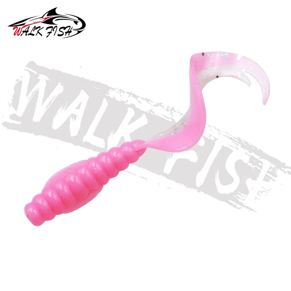 カーリーテールワーム 55/75mm 10本入 WALK FISH / ウォークフィッシュ