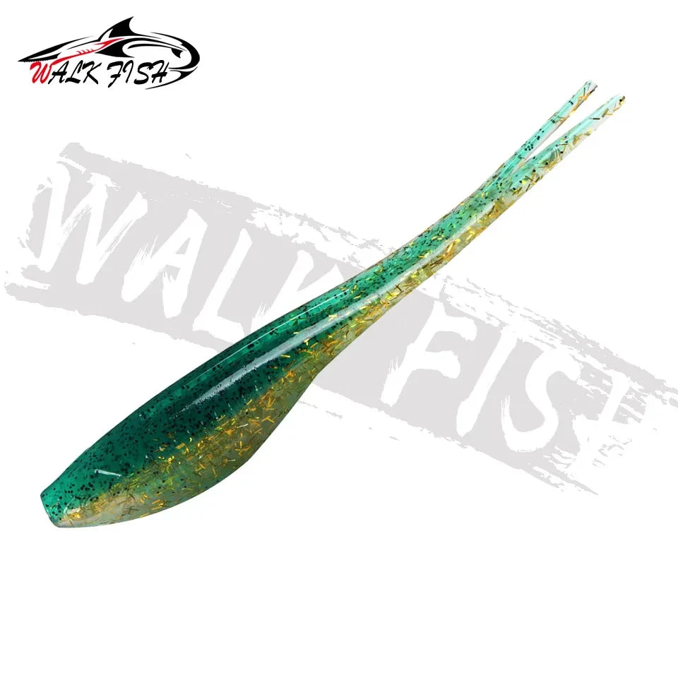 スプリットテールワーム 120mm 10g フローティング 5本入 WALK FISH / ウォークフィッシュ