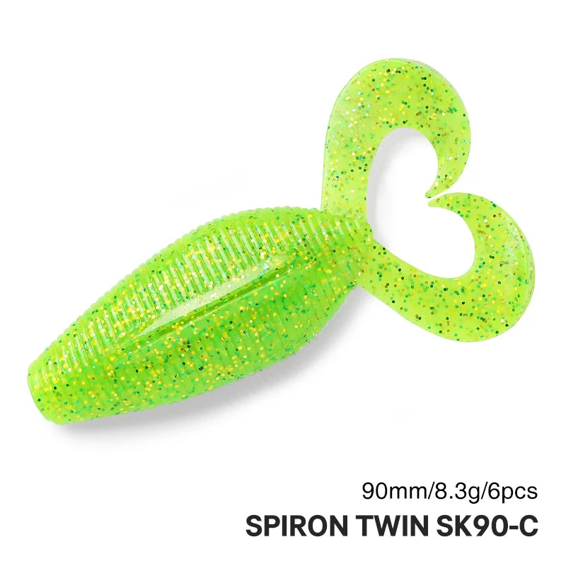 スパイロンツイン 90mm/8.5g 6本入り TSURINOYA / ツリノヤ
